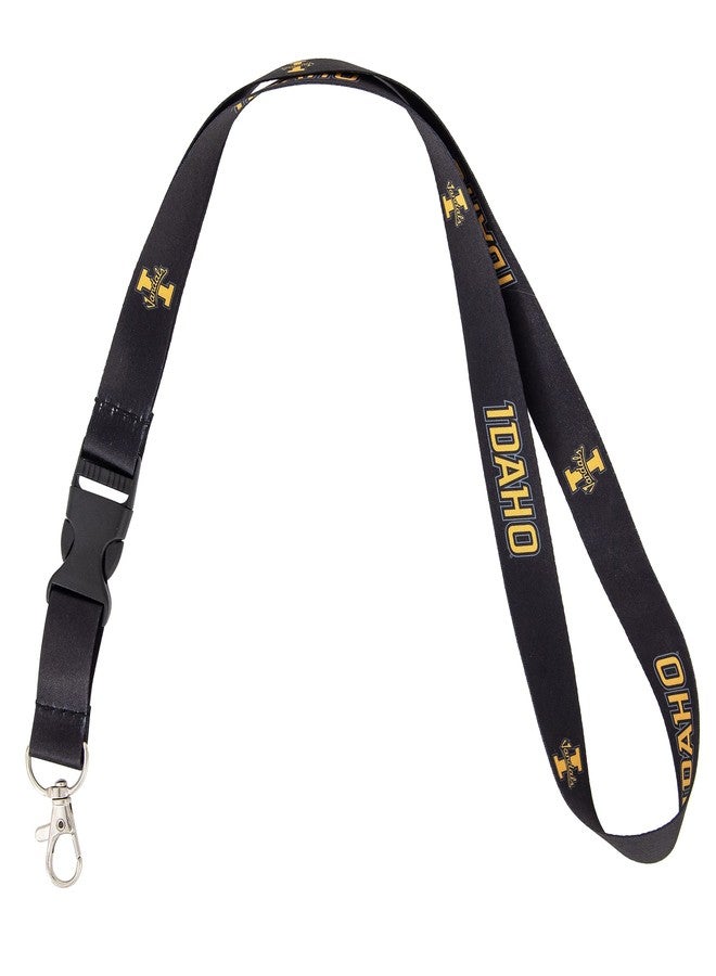 Desert Cactus University of Idaho Lanyard Vandals U of I Car Keys ID Badge Holder Keychains Detachable Breakaway Snap Buckle Lanyards (Black) - Image 1