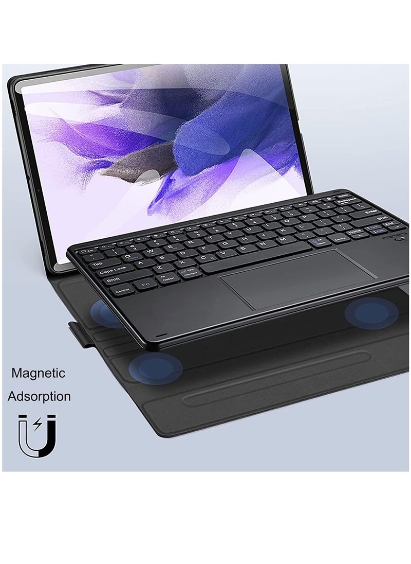 ELTRAZONE - Keyboard Case Compatible with Samsung Galaxy Tab S8 Ultra 14.6 Inch 2022, Magnetically Detachable Bluetooth Keyboard with Touchpad, Slim Stand Cover, Auto Sleep/Wake, - Image 1