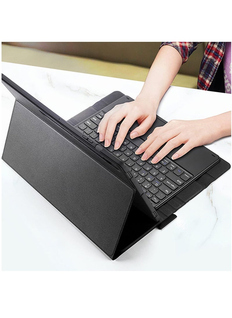 ELTRAZONE - Keyboard Case Compatible with Samsung Galaxy Tab S8 Ultra 14.6 Inch 2022, Magnetically Detachable Bluetooth Keyboard with Touchpad, Slim Stand Cover, Auto Sleep/Wake, - Image 1