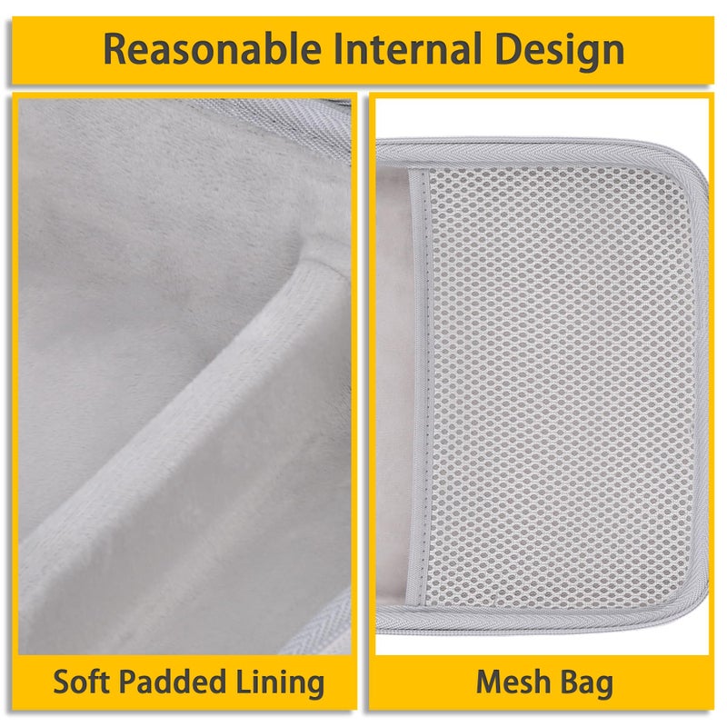 co2CREA Hard Case Compatible with KODAK Dock Plus 4PASS Instant Photo Printer 4x6, Photo Papers/Power Adapter/Cartridge and Other Accessories, Grey Case - Image 5