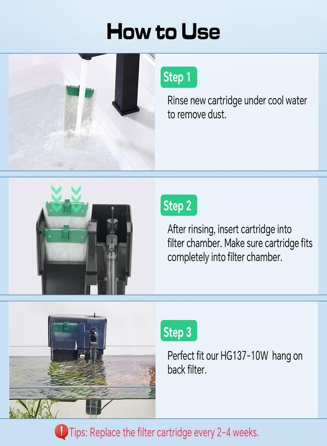 hygger HG137-5W Bio-Bag Filter Cartridges for Aquarium: 6 Pack Aquarium Replacement Filter Cartridges - Image 5