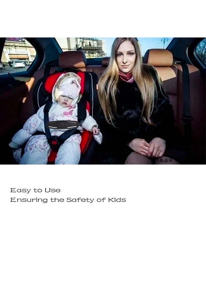 Dogxiong 2 Pcs Universal Child Seat Chest Harness Clip and Baby Seat Safety Belt Clip Buckle Universal Replacement for Kids Trend Adjustable Guard (Black) - Image 3