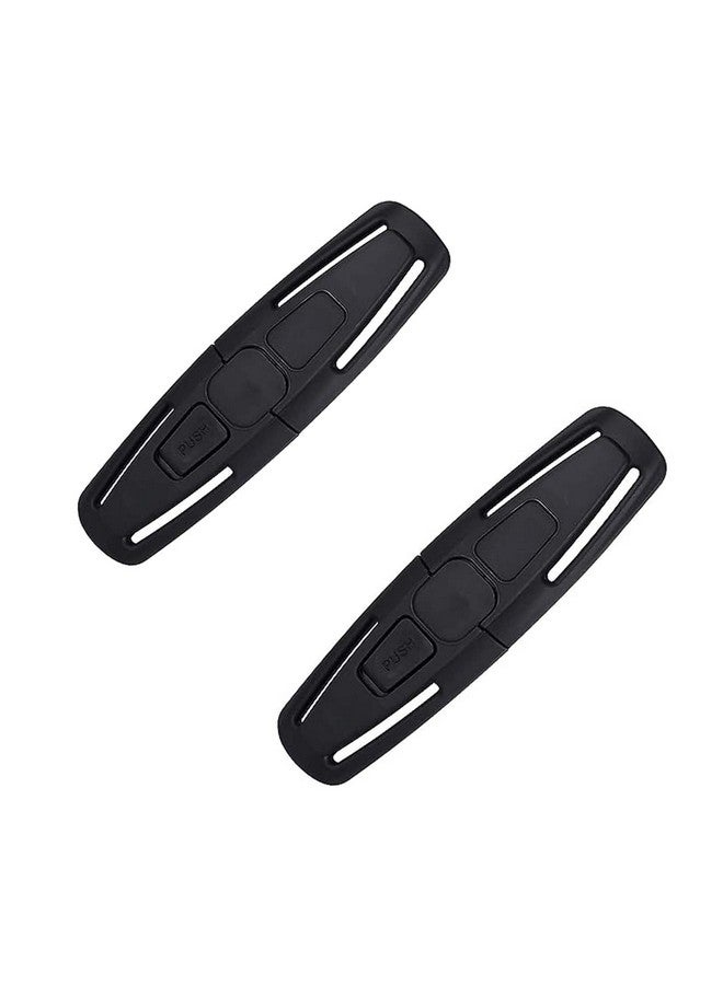 Dogxiong 2 Pcs Universal Child Seat Chest Harness Clip and Baby Seat Safety Belt Clip Buckle Universal Replacement for Kids Trend Adjustable Guard (Black) - Image 1