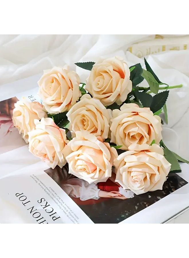 Quicksand Champagne Artificial Rose Bouquet Bobo Ball Flower Table Decoration DIY - Image 5