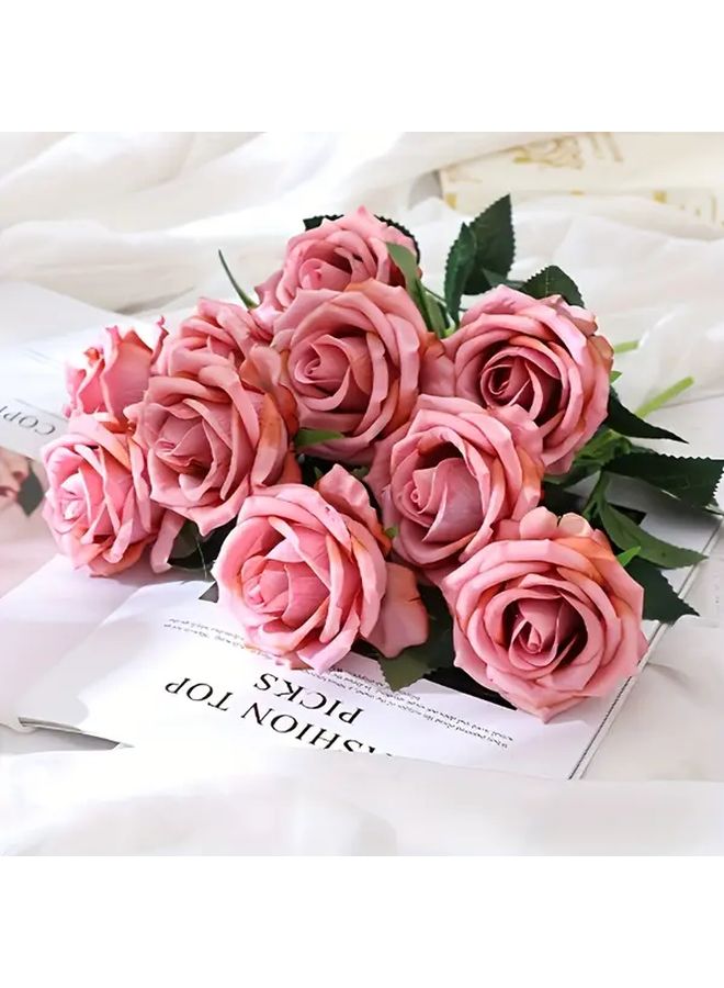 Quicksand Champagne Artificial Rose Bouquet Bobo Ball Flower Table Decoration DIY - Image 3