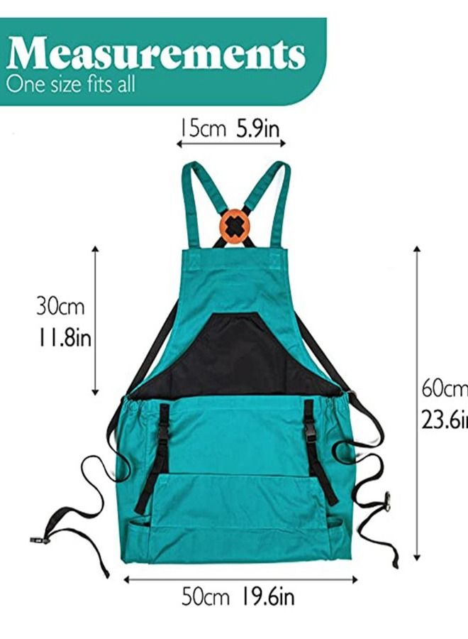 Generic Waterproof Gardening Apron with Pockets Garden Harvest Pouch with Quick Release Pockets for Convenient Gardening - Image 2