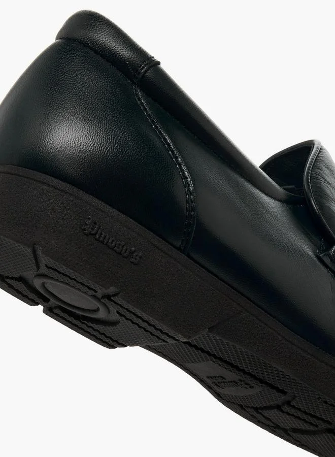 Pinosos BLACK Men Slip-On Genuine Leather Loafers for Men | Best Price UAE