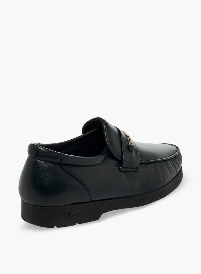 Pinosos BLACK Men Slip-On Genuine Leather Loafers for Men | Best Price UAE