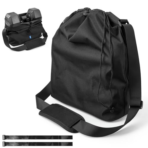 Xxerciz Dumbbells Carry Bag with Adjustable Strap Portable Fitness Dumbbell Storage Bag Case Gym Crossbody Bag with Soft Pad for Carrying 1 Pair Dumbbells Each from 5 LBS to 20 LBS - Image 1
