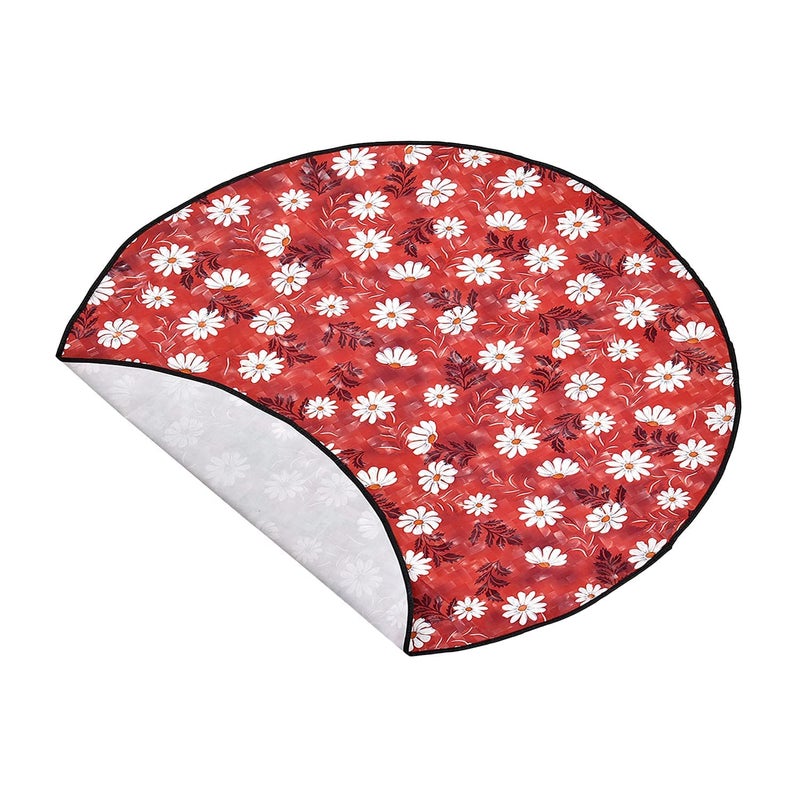 Khushimit® Water Resistant Baby Bed Sheet Protector || Baby Enjoy Food on Bed with Playing || Baby Playing Sheet || Picnic Mat for Baby with Stain Resistant || Size- 36 * 36 Inch || (Design-KM1004) - Image 4