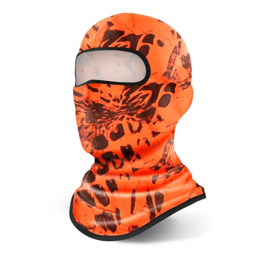 YESLIFE Orange Balaclava Ski Mask for Men and Women, Summer Face Mask for Motorcycle Helmets, Dirt Bike Accessories Neck Gaiter, Bandanas - Image 1