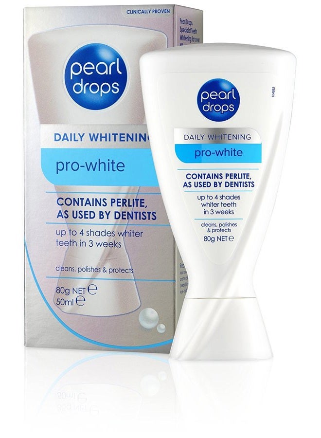 Pearl Drops معجون تبييض الأسنان اليومي برو وايت المكثف (50 مل) - Image 1