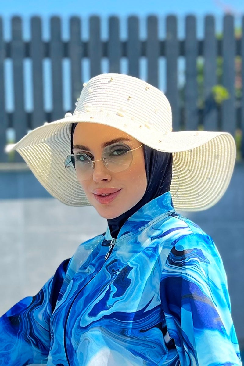 Remsa Mayo Pearl Straw Hat Ecru Rş-62  - Image 3