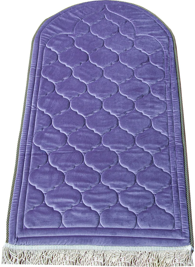 İhvan Online Quilted Sponge Soft Prayer Rug - Purple