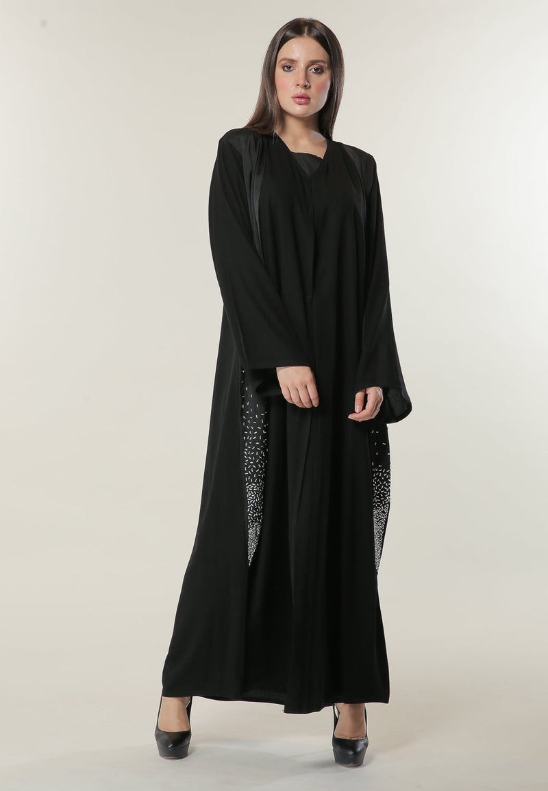 مويستريت عباية بتطريز مزدوج - Image 1