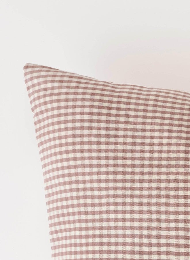 PEHR Gingham Kids Bedding Sheet Set, Thistle (Twin) | 100% Organic Cotton & Extra-Soft | Stone-Washed Fabric | Fitted Sheet with Elastic Seam | Includes Flat Sheet & Pillowcase | Reusable Tote Bag - Image 4