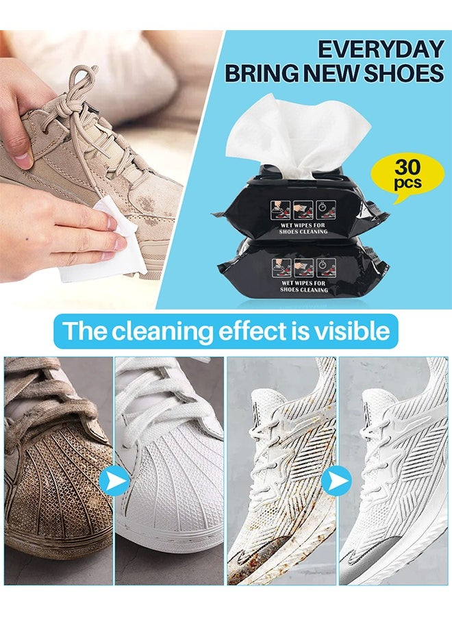 Generic - 72pcs Disposable Shoe Cleaner Wipes Sneaker Wipes Quick Remove Dirt Grime Stain for Basketball Shoes Sneakerheads White Shoes Outdoors Travel - Image 1