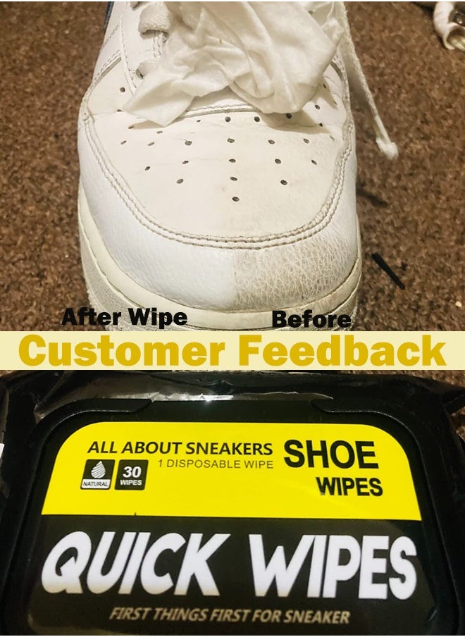 Generic - 72pcs Disposable Shoe Cleaner Wipes Sneaker Wipes Quick Remove Dirt Grime Stain for Basketball Shoes Sneakerheads White Shoes Outdoors Travel - Image 1