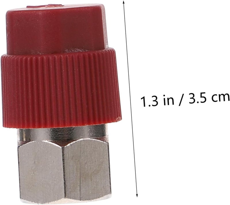 2Pcs High Low Quick Connect Couplers for Car to Adapters Reliable Access with Knobs Leak Design Color Coded - Image 2