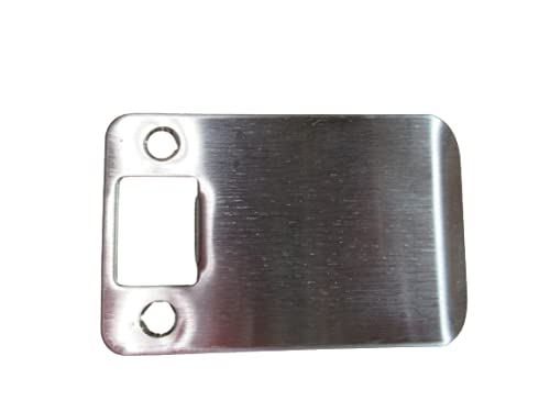 Don-Jo 9103-630 RC Extended Lip Strike Plate in Stainless Steel 3 1/2" Overall Length (3" from Screw Holes) - Image 1