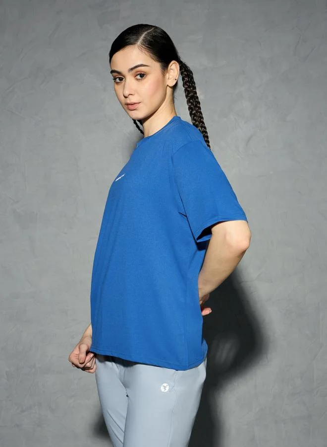 Technosport Technosport Solid Boxy Fit Short Sleeve T-Shirt
