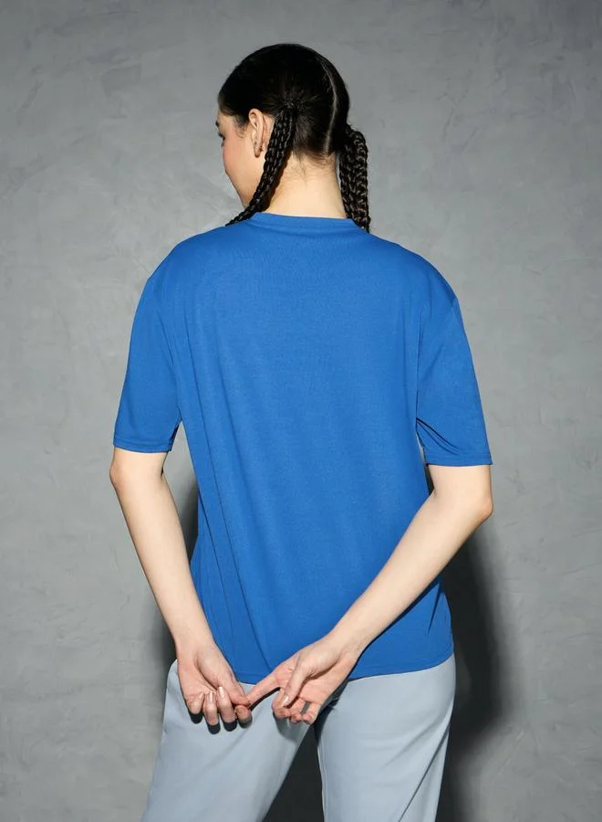 Technosport Technosport Solid Boxy Fit Short Sleeve T-Shirt