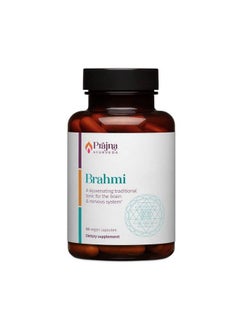 Dr. Kulreet Chaudhary’S Prajna Ayurveda Brahmi Formula Is Traditionally Used To Nourish The Brain; Blended With Synapsa For Memory And Cognition Vegan Glutenfree Soyfree (56 Capsules 500 Mg)
