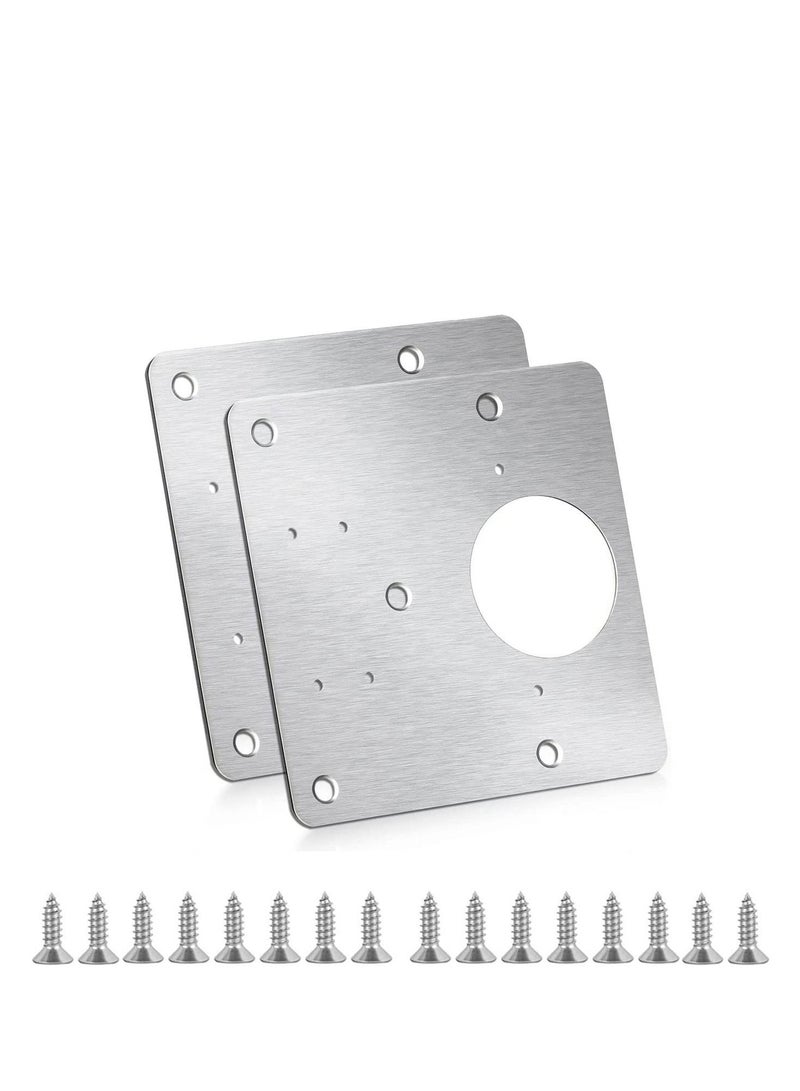 Cabinet Hinge Repair Plate Kit, 2 Pcs Side Plate Repair Piece Bracket door Hinge Fix Cantilever Hinge, Cabinet Hinge Repair Plate for Protecting Wooden, Kitchen  - Image 1