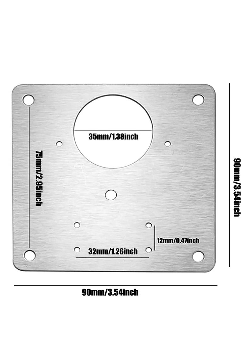 Cabinet Hinge Repair Plate Kit, 2 Pcs Side Plate Repair Piece Bracket door Hinge Fix Cantilever Hinge, Cabinet Hinge Repair Plate for Protecting Wooden, Kitchen  - Image 5