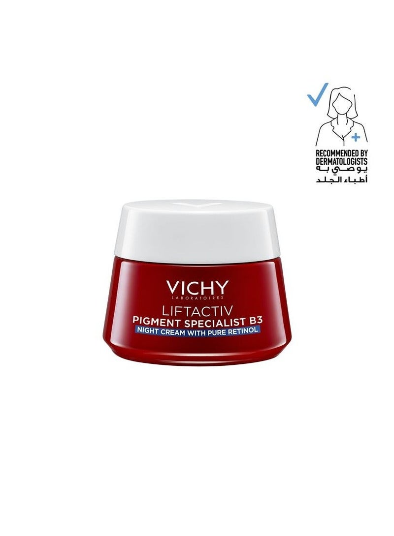 VICHY Liftactiv Pigment Specialist B3 Cream Night 50ml + Liftactiv Specialist B3 Anti Aging Serum For Dark Spots And Wrinkles With Niacinamide 30ml - Image 2