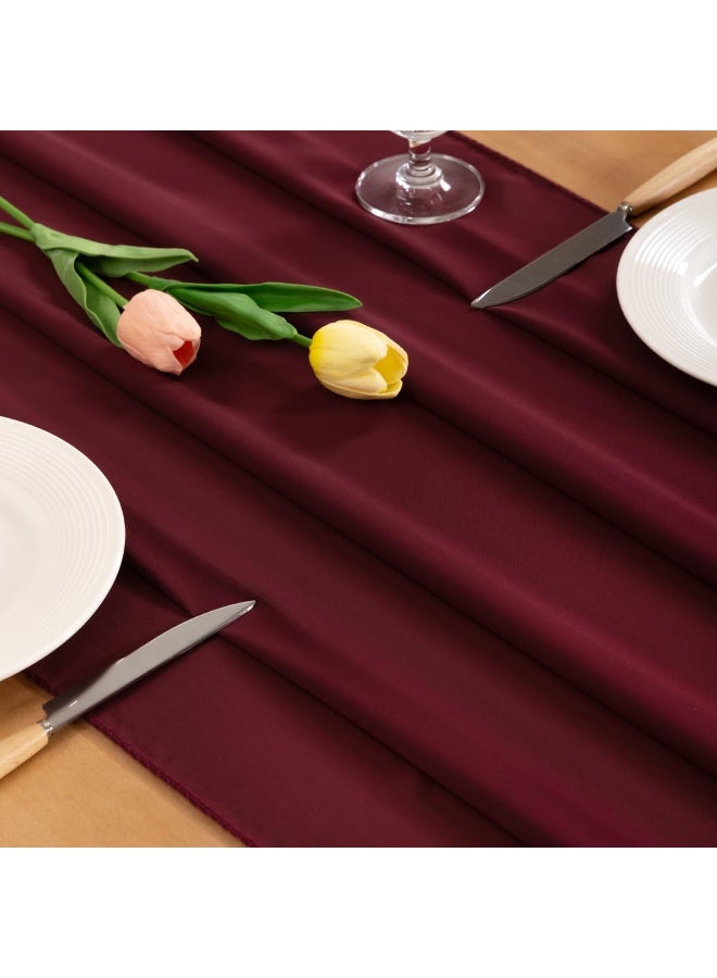 هومستر شيفون الجدول الجاري 29x120 بوصة شاير زفاف الجاري الرومانسية الجدول الريفي الجاري لعيد الفصح عيد الشكر عيد الميلاد ديكورات دش الطفل الأحمر - Image 3