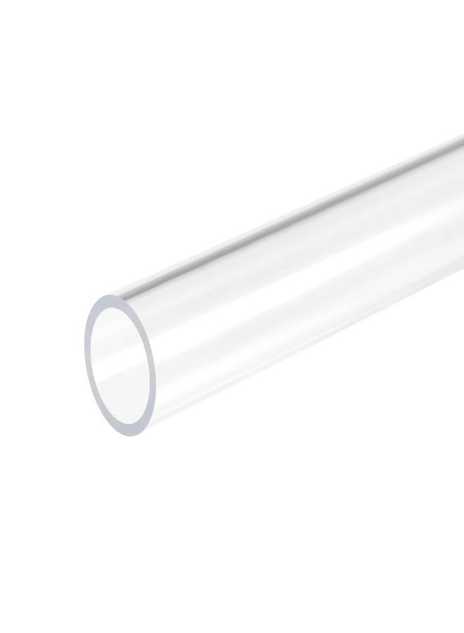 MECCANIXITY Acrylic Pipe Rigid Round Tube Clear 21mm(0.8") ID 25mm(1") OD 305mm(12") for Lamps and Lanterns,Water Cooling System 2pcs - Image 1