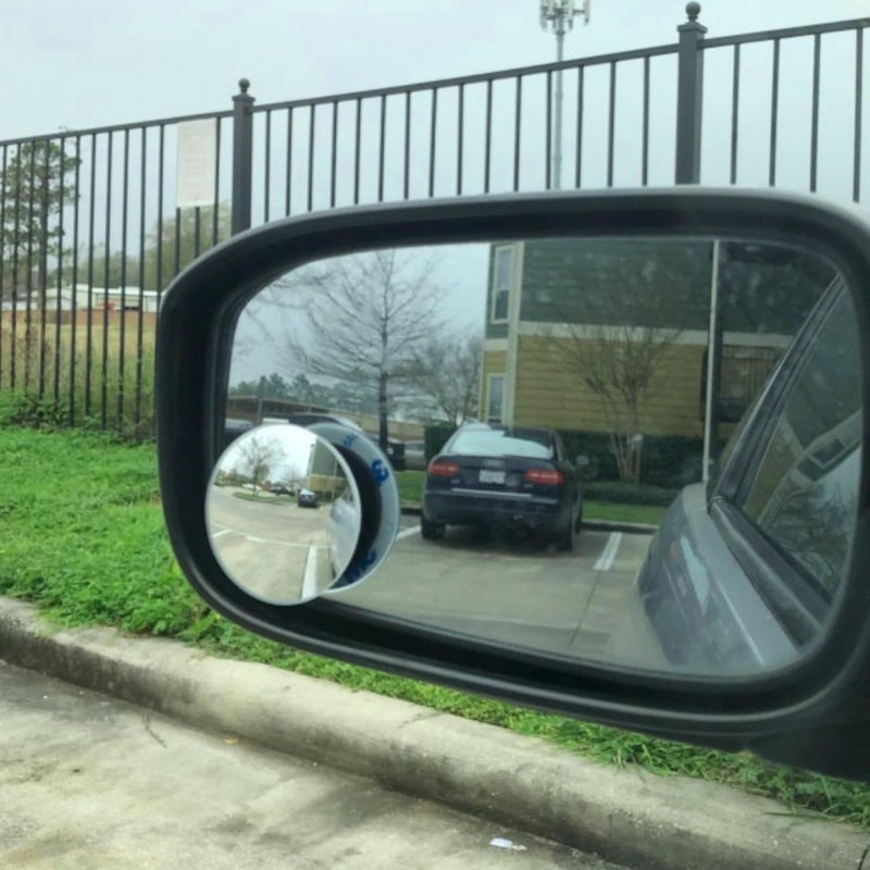Ampper Upgrade 2" Blind Spot Mirrors - 360 Degree Rotate & Sway Adjustable HD Glass Convex Wide Angle Rear View Car SUV Universal Fit (Pack of 4) - Image 3