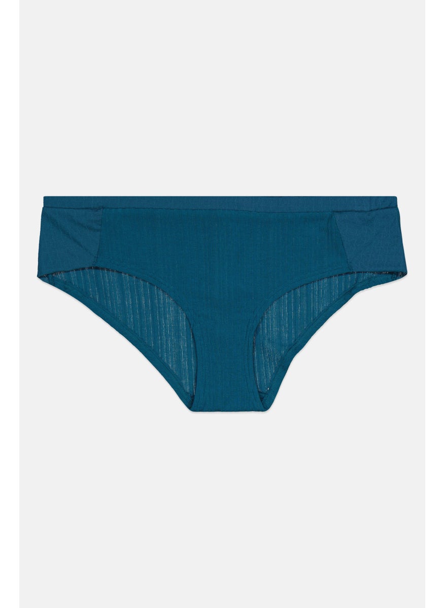 TRIUMPH Women Textured Pull On Panties, Teal Blue  - Image 1