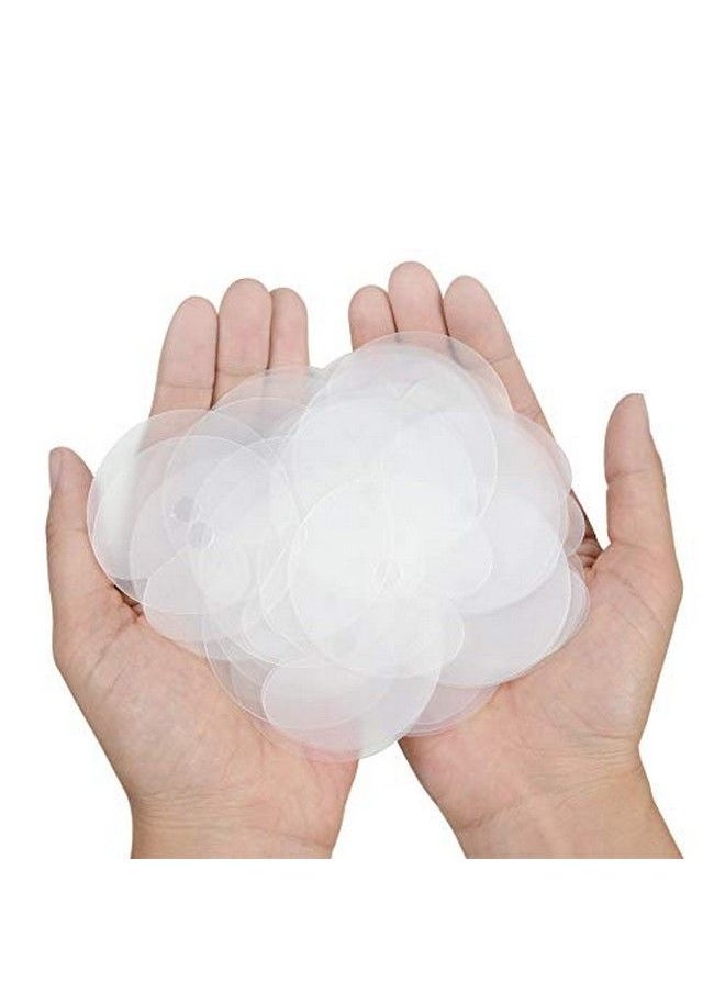 yantaisiyu 150 Pieces Heat Shield Guards For Hair Extensions With 30 Pieces Hair Clips Round Circular And Single Hole Shield Spacers Clear Pvc Fusion Keratin Glue Protector Templates For Hair Extension  - Image 5