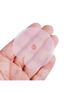 yantaisiyu 150 Pieces Heat Shield Guards For Hair Extensions With 30 Pieces Hair Clips Round Circular And Single Hole Shield Spacers Clear Pvc Fusion Keratin Glue Protector Templates For Hair Extension  - Image 4