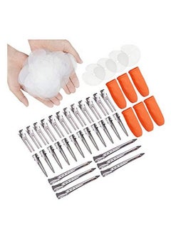 yantaisiyu 150 Pieces Heat Shield Guards For Hair Extensions With 30 Pieces Hair Clips Round Circular And Single Hole Shield Spacers Clear Pvc Fusion Keratin Glue Protector Templates For Hair Extension  - Image 3