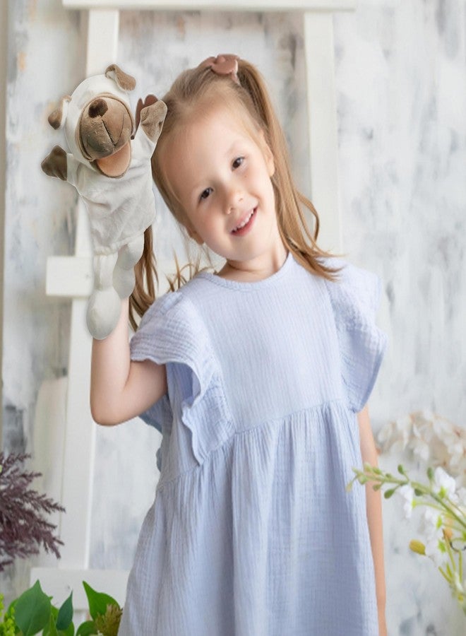 Easfan Puppy Hand Puppet Soft Animal Plush Toy with Movable Mouth Interactive Storytelling Cute Dog Toys Creativity and Imagination Christmas Birthday Gifts for Toddlers Kids,12.5'' - Image 3