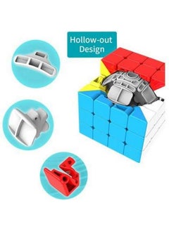 D ETERNAL D ETERNAL MoYu MFJS MeiLong 4 Cube 4x4 High Speed Stickerless Cube Puzzle Game Toy for Kids Boys & Girls  - Image 3