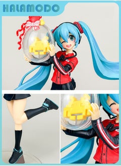 HALAMODO Hatsune Miku in Game Uniform Style: The Adorable Handmade Figure of Anime Maiden as a Desk Ornament for Female Presents  - Image 2