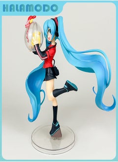 HALAMODO Hatsune Miku in Game Uniform Style: The Adorable Handmade Figure of Anime Maiden as a Desk Ornament for Female Presents  - Image 3