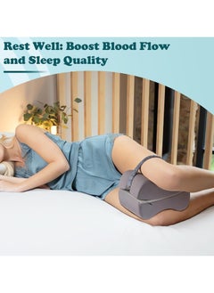 YQbest Knee Pillow,Knee Pillow for Sleeping On Side,with Elastic Strap,Relief from Pressure,2-in-1 Design Knee Support Pillow, for Spine Alignment/Hip/Back & Joint Pain Relief.  - Image 4
