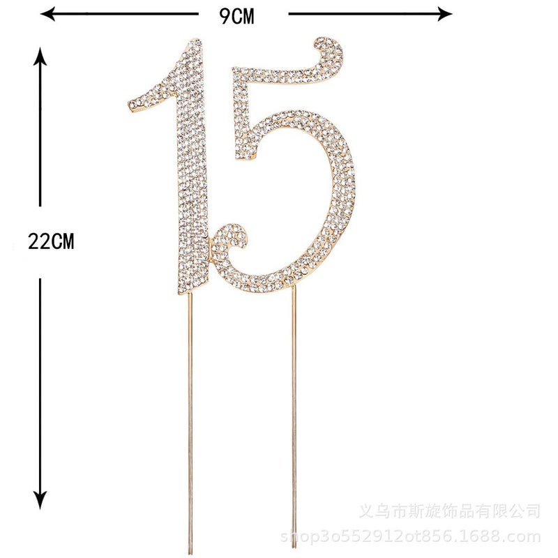 Wedding Cake Insert Insert Wedding Anniversary Wedding Cake Accessories Large Number 15,16,25, 60 - Image 3