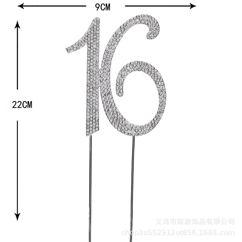 Wedding Cake Insert Insert Wedding Anniversary Wedding Cake Accessories Large Number 15,16,25, 60 - Image 2