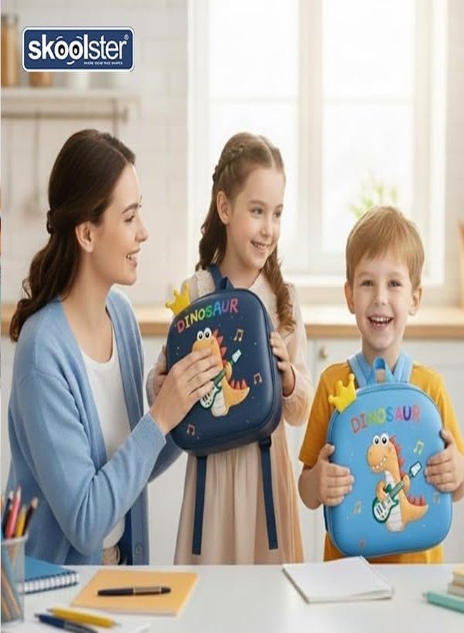 Skoolster3D Dinosaur Rocker Backpack with Crown Design for Kids-School bag with Premium Zip, Adjustable Straps &Spacious Storage -Ideal for Nursery, Kindergarten&Preschool/Return Gifts (Light blue) - Image 5