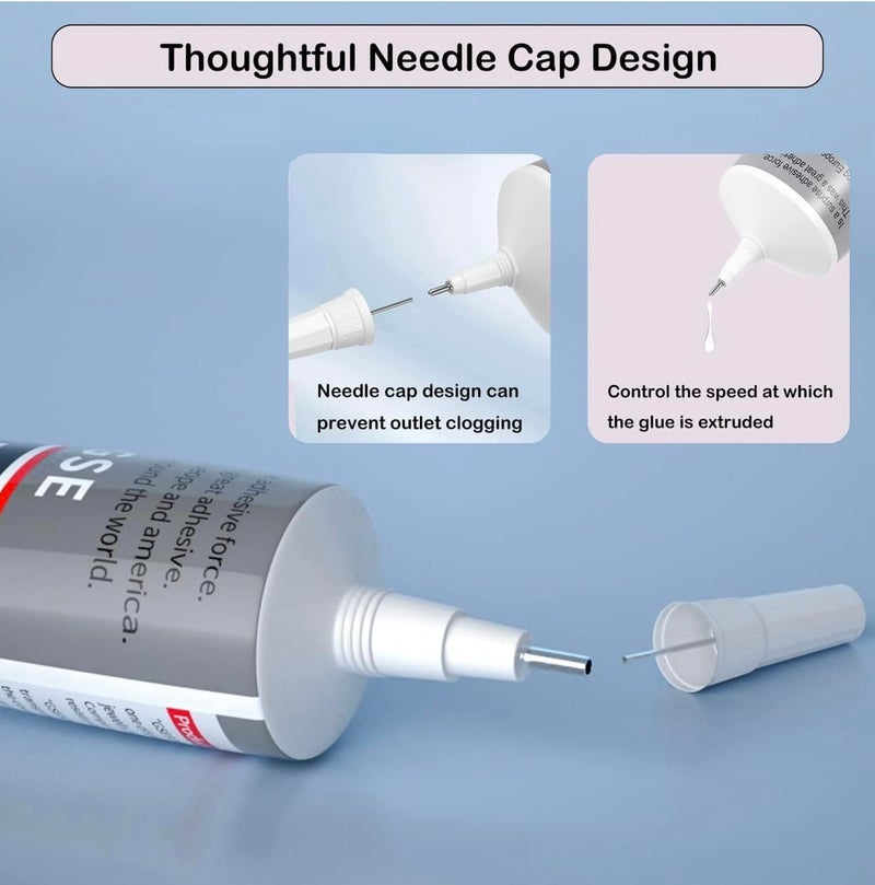 DEXURIES B7000 Multipurpose Adhesive Glue | Jewelry, Beads, Clothes, Shoes, Fabrics,Screen Repair, Metal, Stone, Glass, Mobile Phones,Artificial Crystal Crafts (50ML/1.68fl.oz) - Image 3