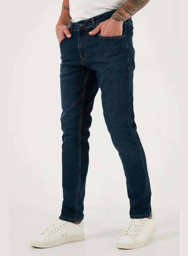 Buratti  Buratti Cotton Slim Fit High Waist Skinny Leg Jeans Men's JEANS 3300C28TOKYO for Men | Best Price UAE