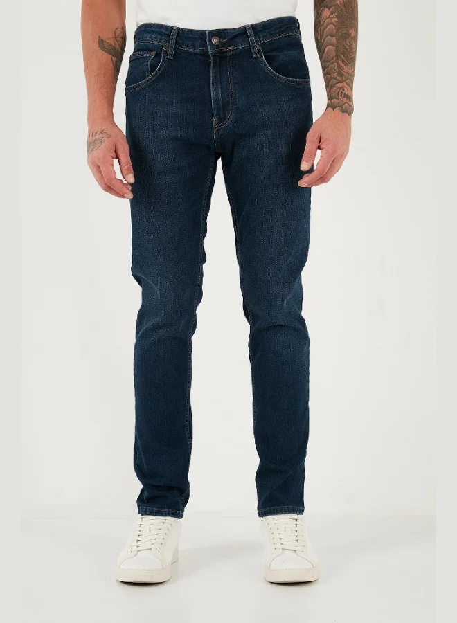 Buratti  Buratti Cotton Slim Fit High Waist Skinny Leg Jeans Men's JEANS 3300C28TOKYO for Men | Best Price UAE