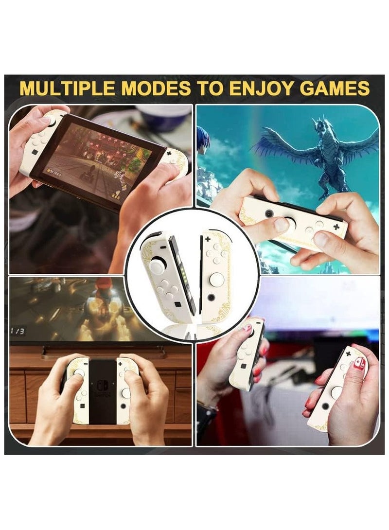 Wireless Controller for Nintendo Switch, L/R Controllers Replacement Compatible with Nintendo Switch/Lite/OLED, Joystick with Wake-up/Screenshot/Dual Vibration/Motion Control Function