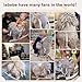 labebe Plush Rocking Horse Mammoth Rocker Stuffed Rocker Toy for Child 13 Year Old Kid Ride On Toy Wooden Rocking Animal for InfantToddler GirlBoy Nursery Birthday Gift - Image 2